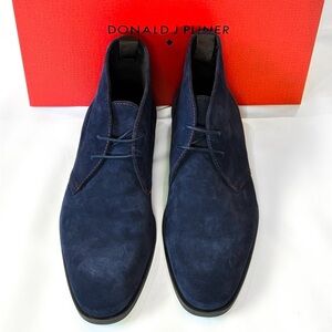 Donald J Pliner Siro-02 Navy Suede Men's Chukka Boots - Size 8.5 M (NEW)